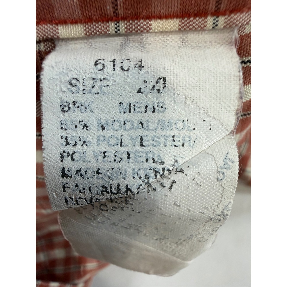 Woolrich Mens‎ 2XL Red Plaid Short Sleeve Button Down Shirt Modal Blend 6104 - Picture 10 of 10